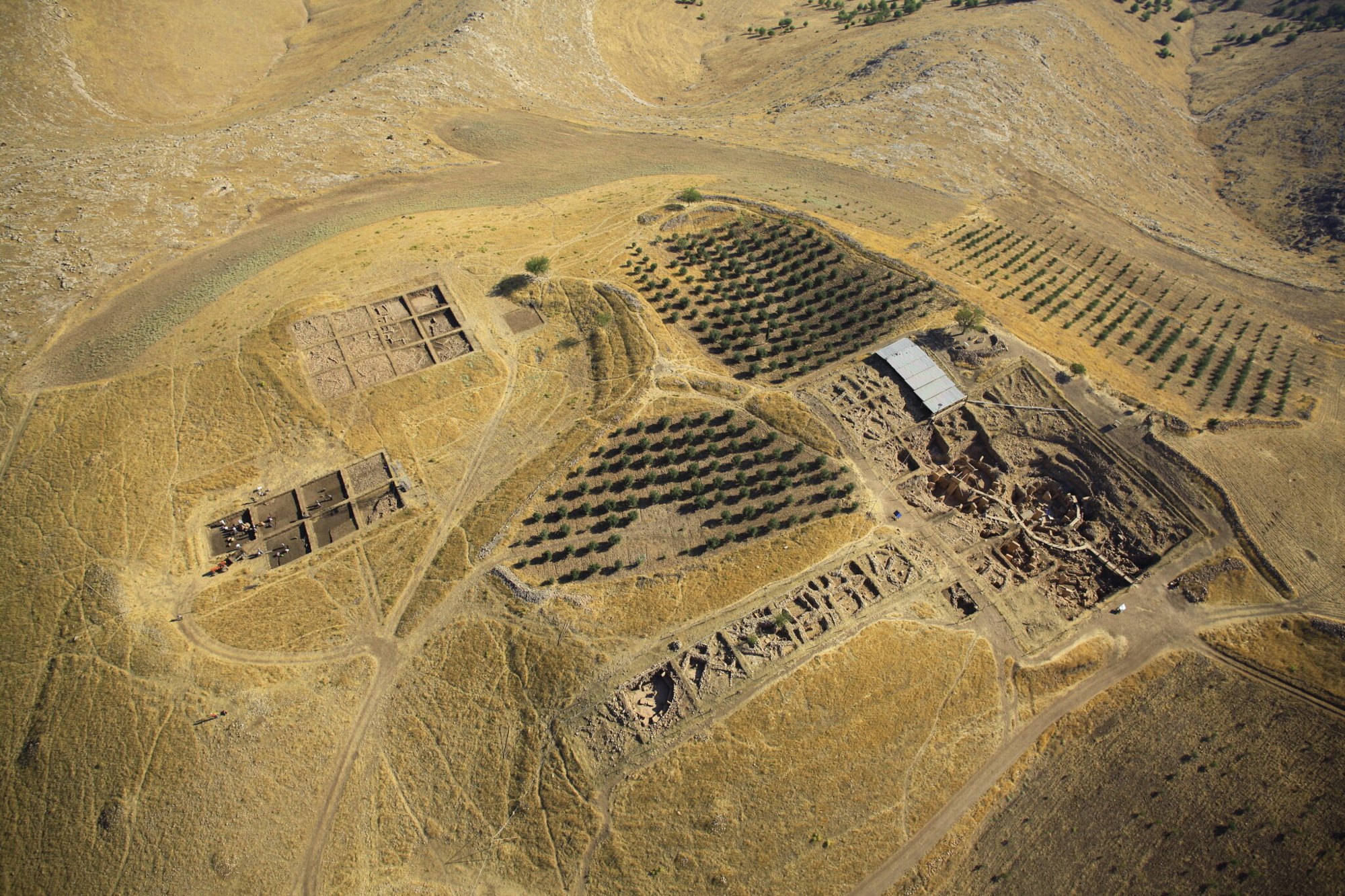 Aerial view of the excavations (2011)