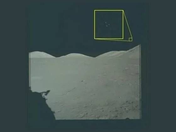 war.gov NASA-UAP-VM006: Apollo 17 surface frame, the three dots enlarged in the inset.