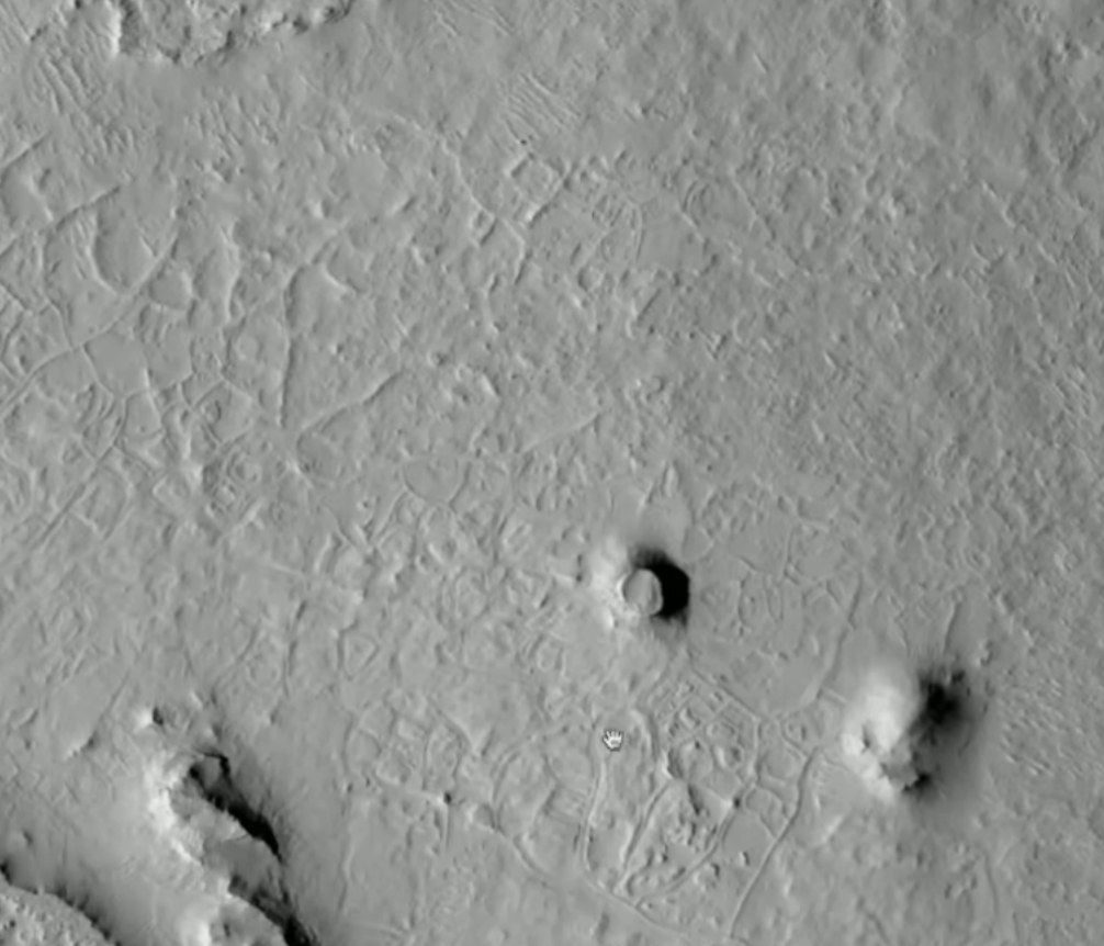 Reality Check with Max Derakhshani, 1:09:34. Medusae Fossae HiRISE crop.