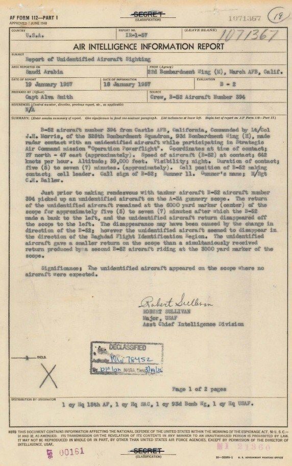 Air Intelligence Information Report, Saudi Arabia, 1957 (DOW-UAP-D155).