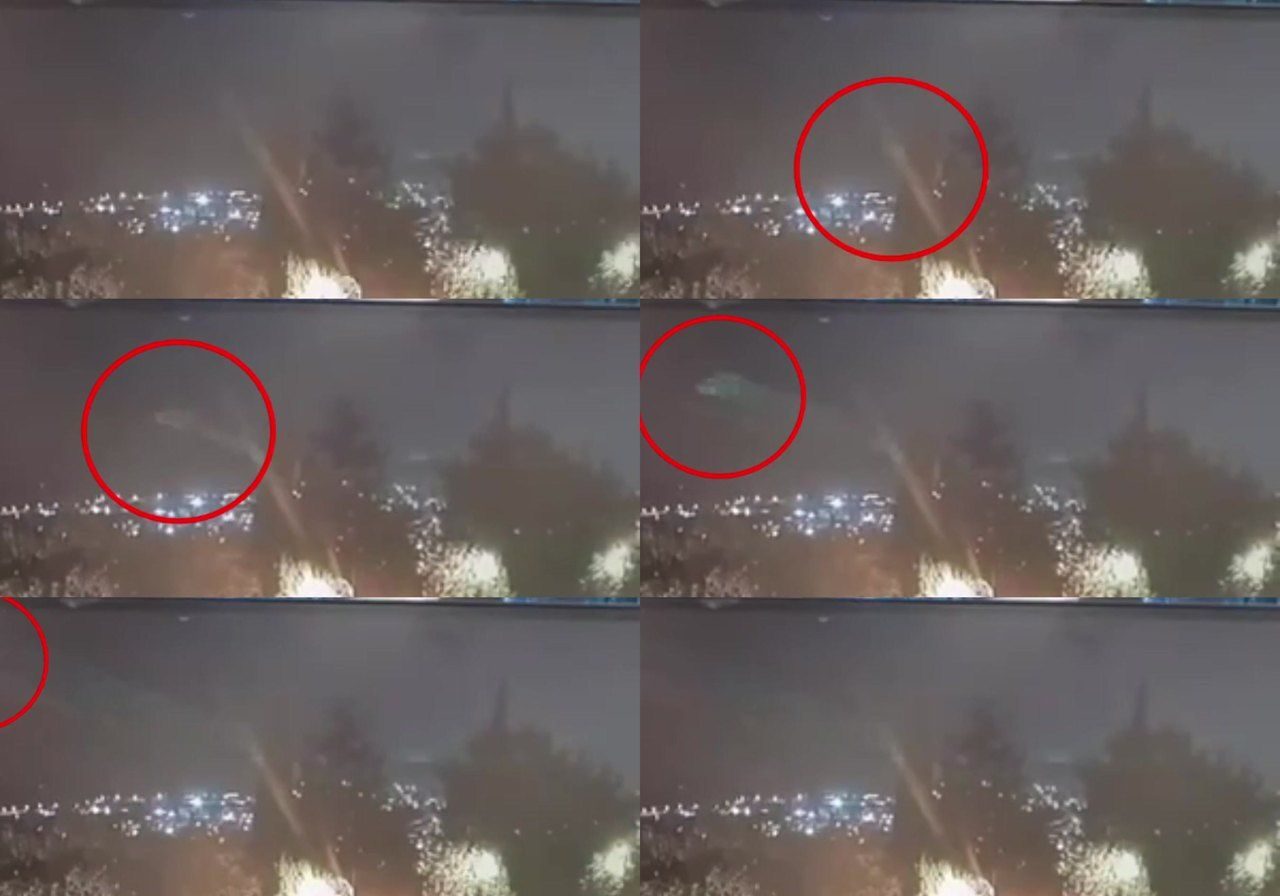 The object, six crops half a second apart