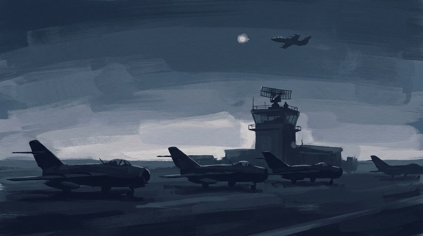From Platov and Sokolov's account of the Borisoglebsk pilot-school accidents, 1984-87, in some of which an unknown object was on the airfield radar.