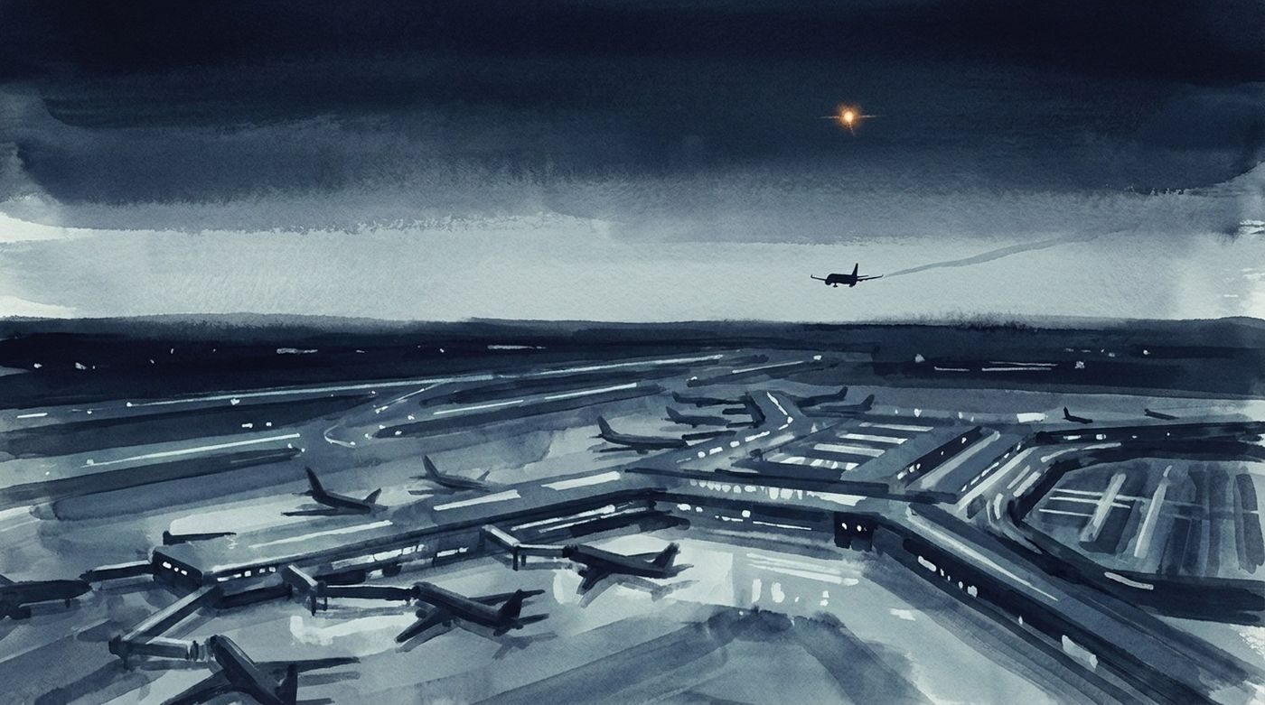 From the accounts: a flashing light reported by an approaching crew halted traffic at Hangzhou Xiaoshan airport for nearly an hour on 7 July 2010.