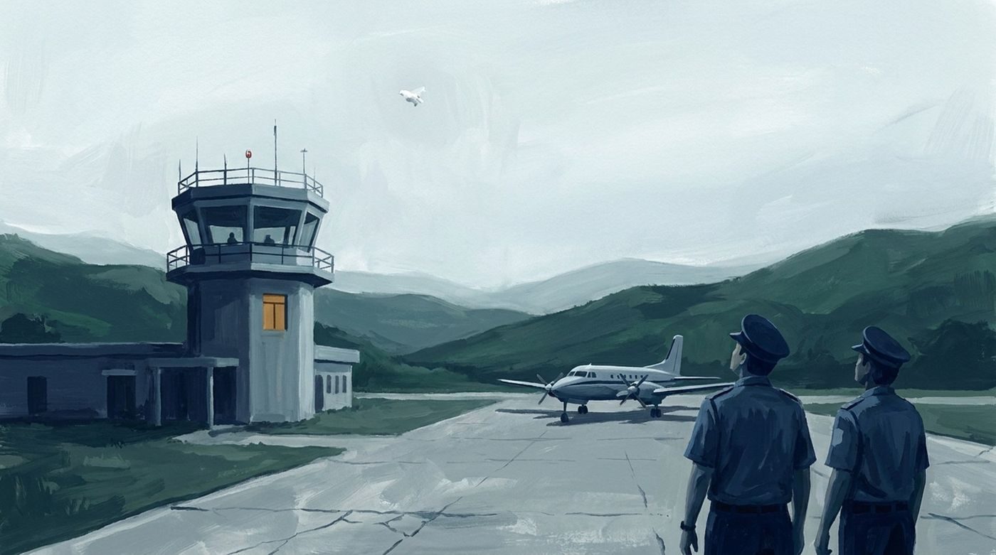 From the accounts: a white object hung over Imphal airport's control tower for about 90 minutes on 19 November 2023.