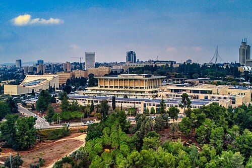 Context: the Knesset building, Jerusalem (2022), where MK Avi Yehezkel put his UFO question to the Science Minister on 22 Jan 1997. Not the protocol.
