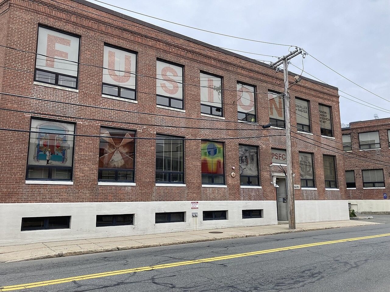 The MIT Plasma Science and Fusion Center building, Albany Street, Cambridge.