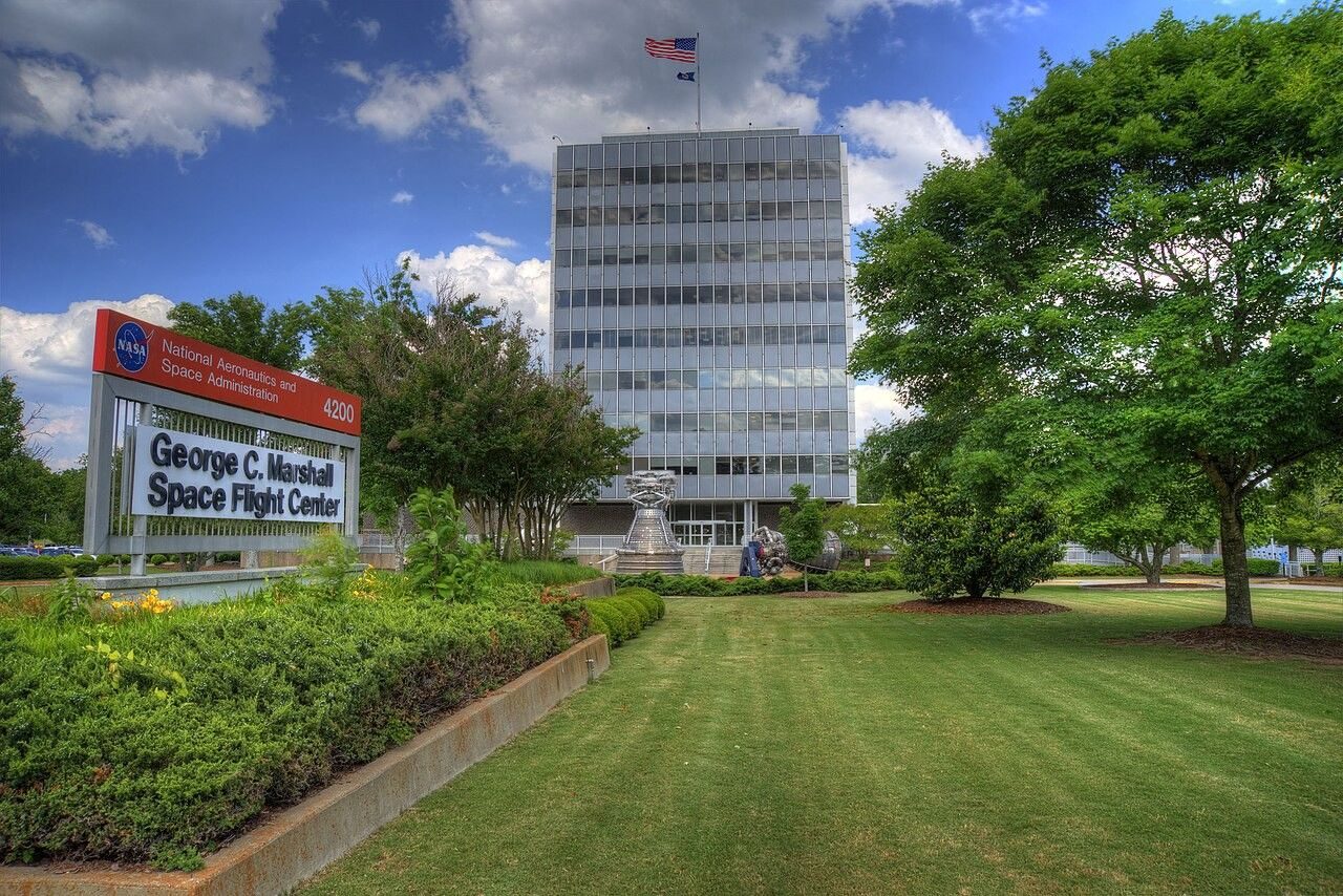 Building 4200, headquarters of NASA Marshall Space Flight Center, Huntsville.