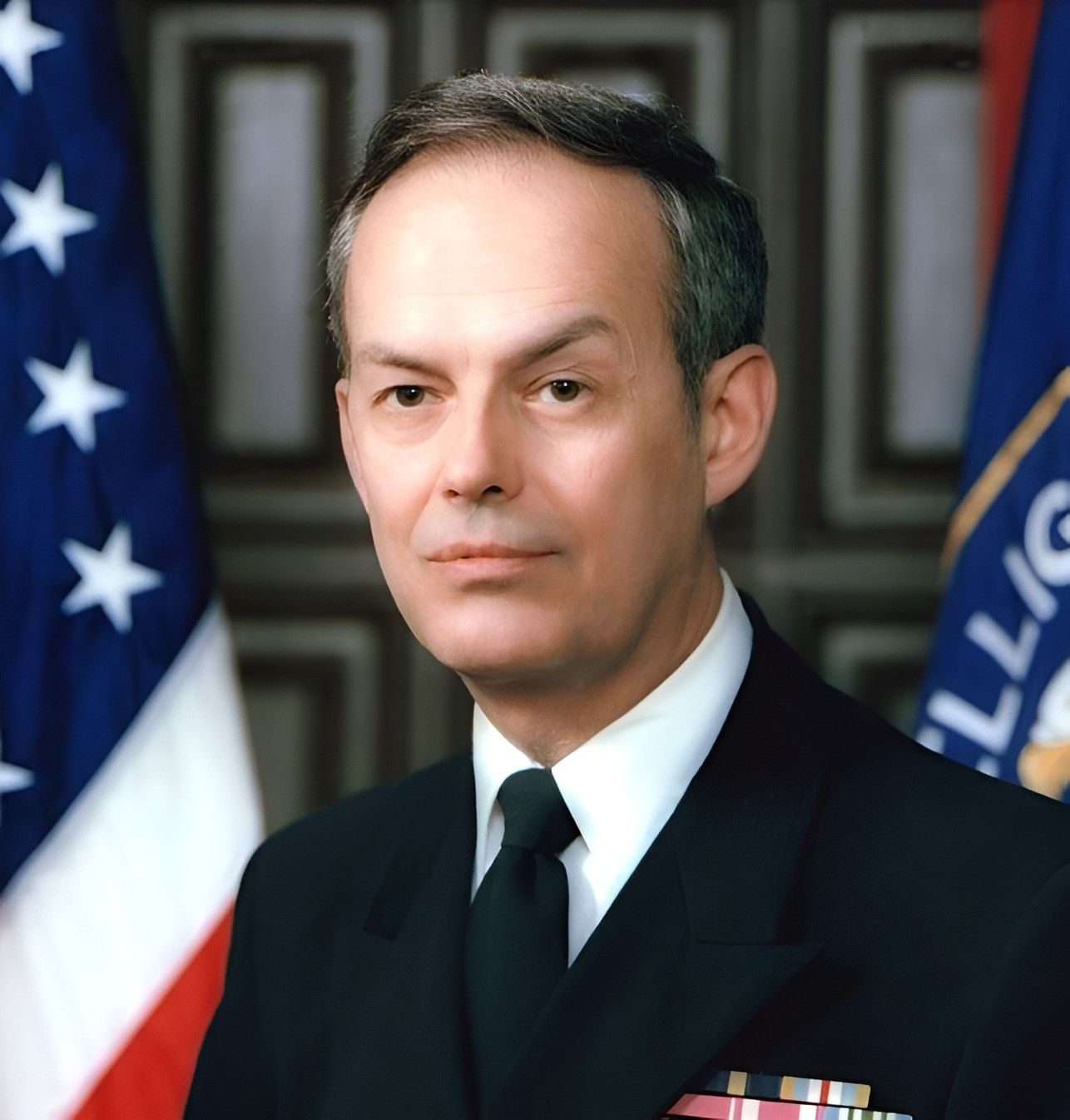 Admiral Bobby Ray Inman, official CIA photograph, 1983 (cropped).