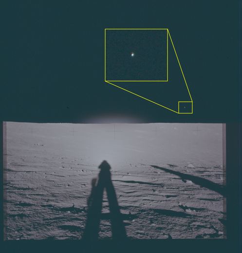 Apollo 12 Lunar Photo, Right-Edge Annotation