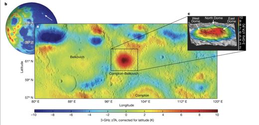 The heat anomaly in Chang'e microwave data (Siegler et al., Nature 2023)