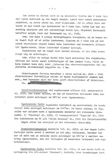 Egedesminde police report, page 2