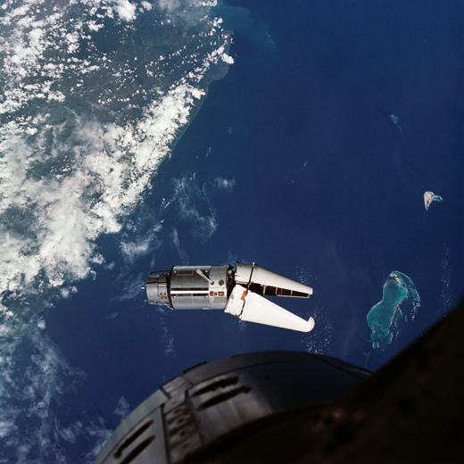 The ATDA from Gemini 9, 66.5 ft away (S66-37923)