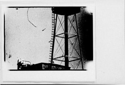 Blue Book print: film frame with the water tower