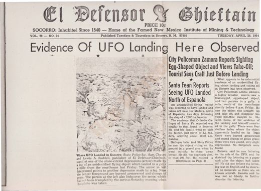 El Defensor Chieftain, 28 April 1964