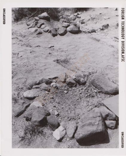 Imprint and burned brush, 1964