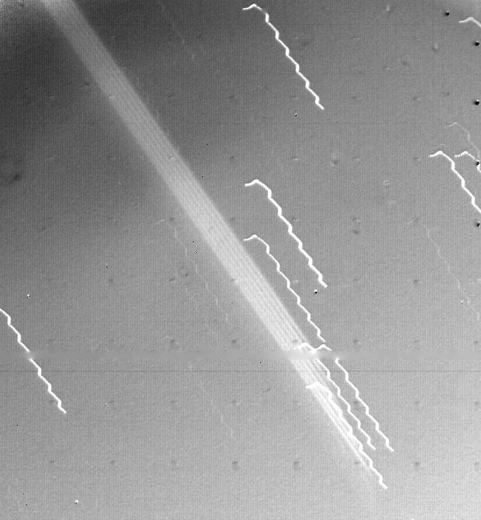 First evidence of Jupiter's ring (Voyager 1, 4 March 1979)