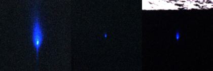 AS14-66-9301: Apollo 14 frame with blue lights