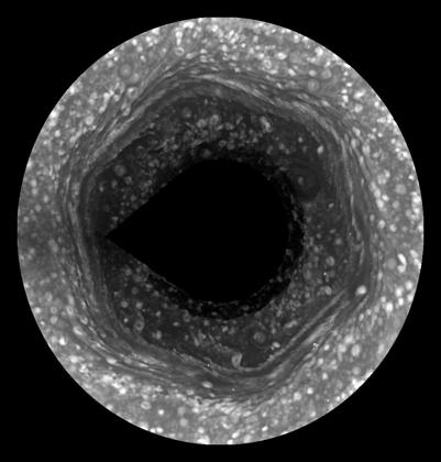 Cassini, 2009: first look in sunlight