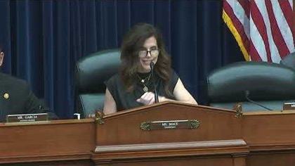 Rep. Nancy Mace chairs the 13 Nov 2024 hearing (frame from the committee's official stream; low resolution, 480x270).