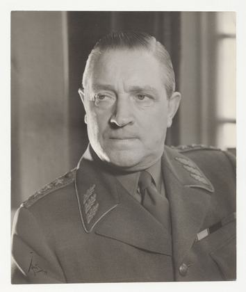 Gen. Helge Jung (1886-1978), Supreme Commander of the Swedish Armed Forces 1944-1951, portrait 1944.