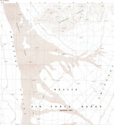 Papoose Lake on the 1989 provisional 7.5' quadrangle.
