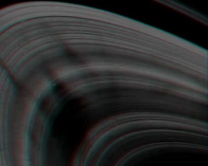 Voyager 2 spokes sequence (six video grabs)