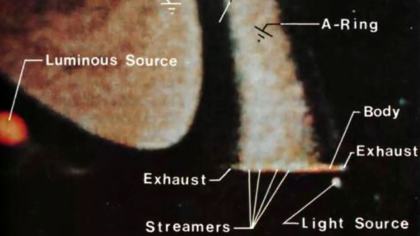 Plate 5, the body with exhaust and streamers (book plate, video grab)