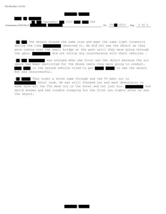 FBI September 2023 Sighting - Serial 5 · page 2 of 2