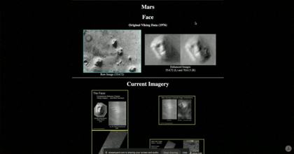 Viking 1 frame 70A13: the Face at a second sun angle