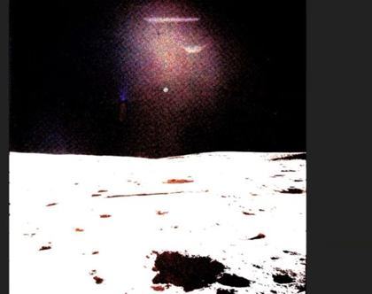 AS14-66-9301: Apollo 14 frame with blue lights