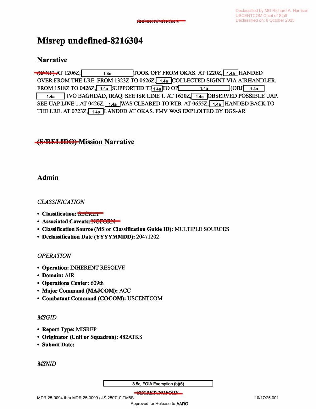 DOW-UAP-D18 · page 1 of 6