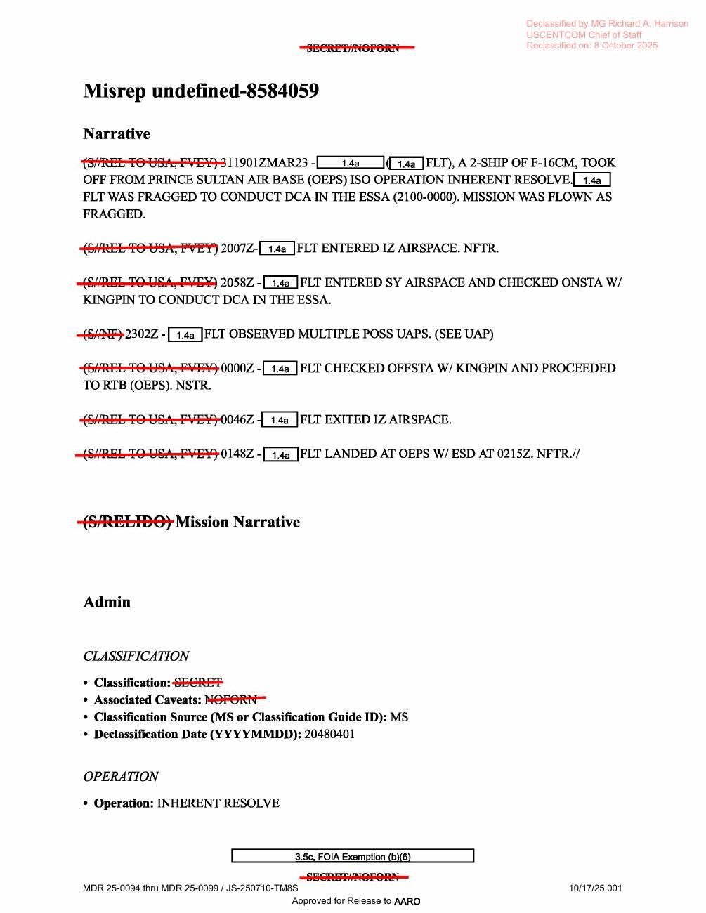 DOW-UAP-D20 · page 1 of 6