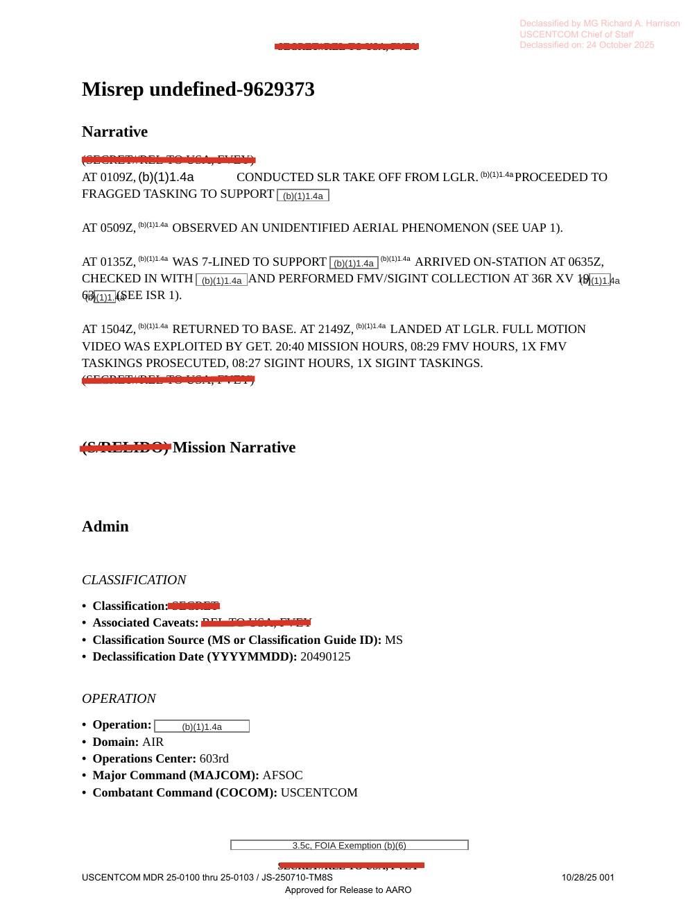 DOW-UAP-D25 · page 1 of 7