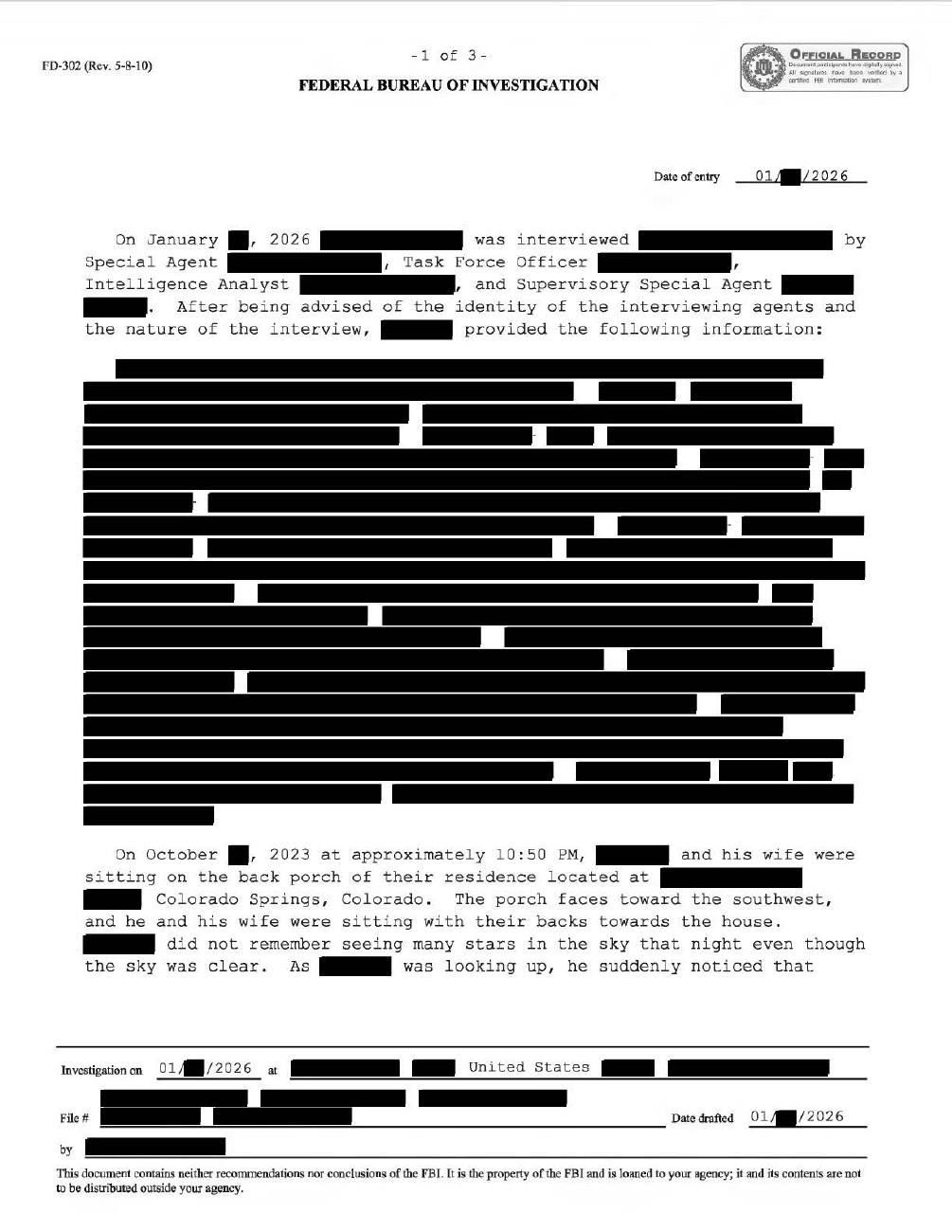 FBI-UAP-D026 · page 1 of 3