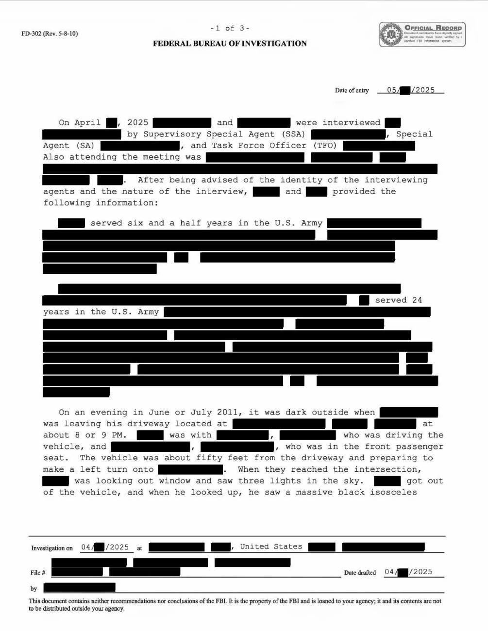 FBI-UAP-D028 · page 1 of 3