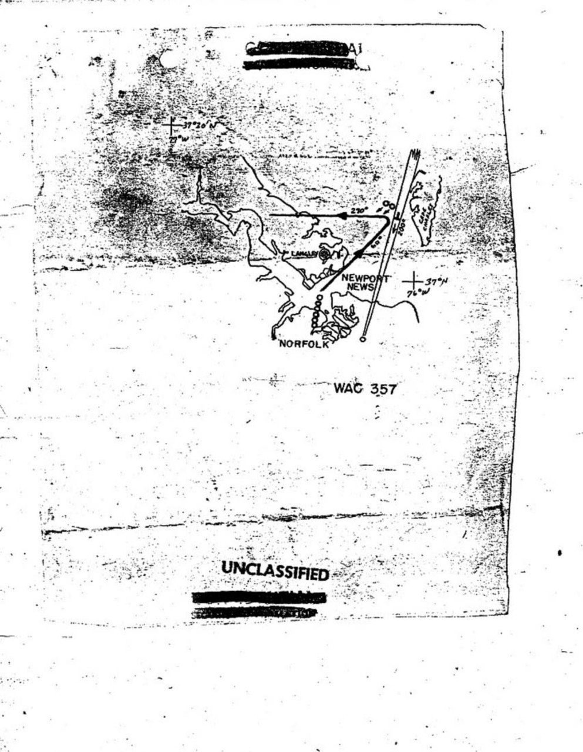 OSI overlay of the sighting (WAC 357)